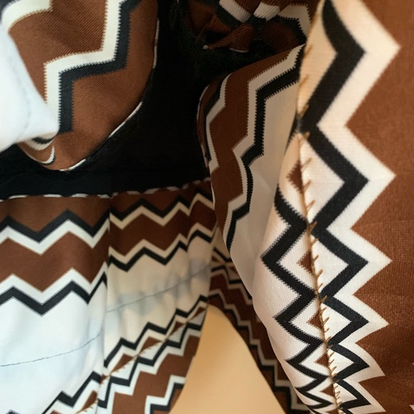 Saks fifth avenue vintage dress, 1960’s 1970’s geometric trim rick rack - Picture 9 of 10